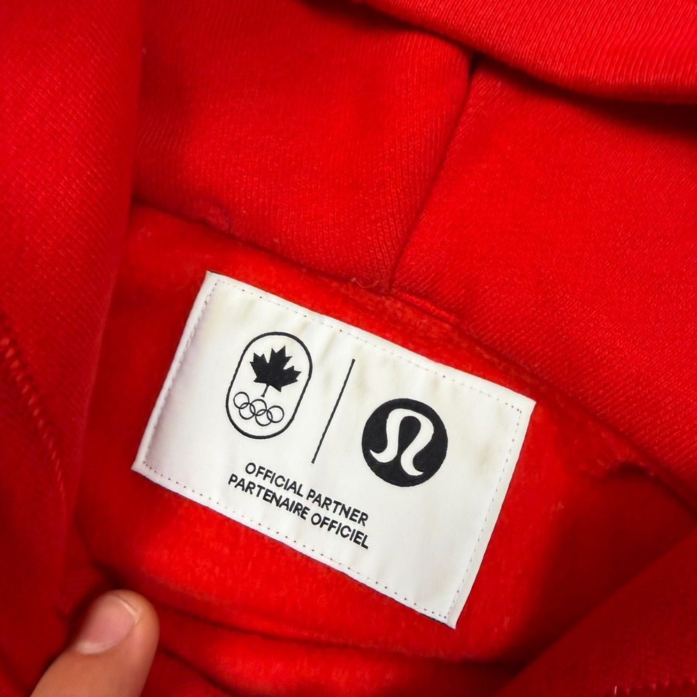 Lululemon Team Canada 2026 Olympics Promo Steady State Hoodie Men's XL Red - Picture 5 of 13